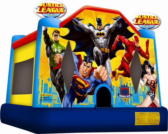 Justice League Bounce House & Popcorn Machine Justice League Bounce House & Popcorn Machine